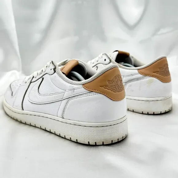 Nike Air Jordan Retro Low White Vachetta Tan Men's Size 13 Shoes